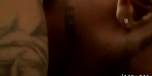 Man jerks of really hard