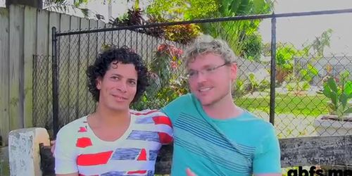 Gay guy licks his lovers ass