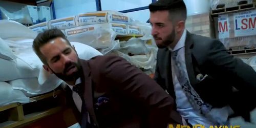 Sexy Dani Robles serves sloppy blowjob before he gave up his ass to Hugo Castellano